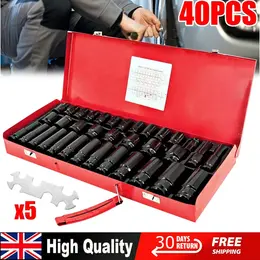 Product image of 40 Piece Deep Impact Socket Set, 8-32mm Metric