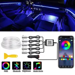 Product image of 5-In-1 RGB LED Car Interior Strip Light, App Controlled