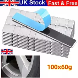 Product image of 100-piece Adhesive Lead-Free 60g Stick-On Wheel Balance Weights