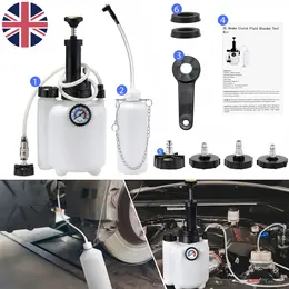 Product image of 3L Pressure Brake and Clutch Fluid Bleeder Kit with 4 Master Cylinder Adapters