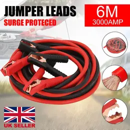 Product image of 3000A 6-Gauge 6-Meter Battery Jumper Cables for Car and Van