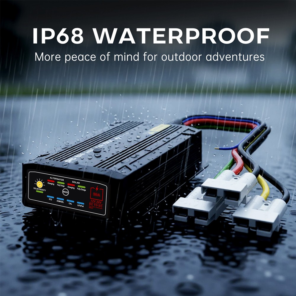 Main product image of 12V 40A DC-DC Dual Battery Charger, Voltage Sensitive, with Solar Input