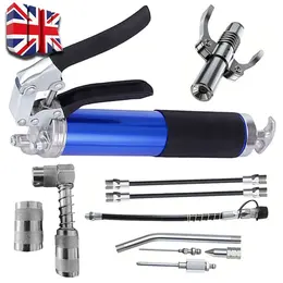 Product image of 7000PSI Manual Grease Gun Kit, Pistol Grip Handle, Flex Hose