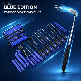Product image of Automotive Trim Panel Disassembly Tool Kit, 9 Oil Seal Hooks, 4 Pry Bars