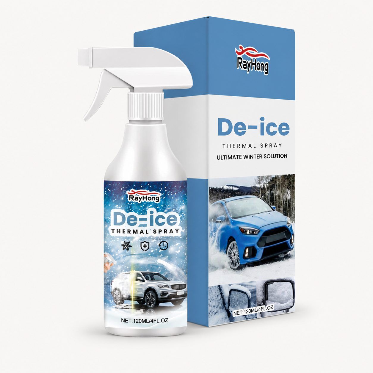 Main product image of RAYHONG Automotive Windshield De-Icing Spray, 120 ml