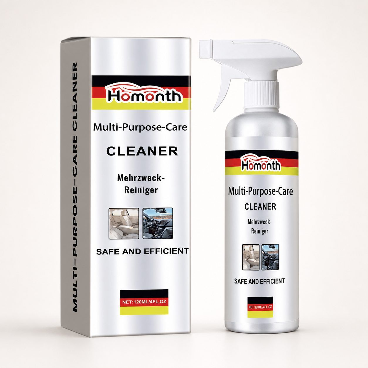 Main product image of HOMONTH Multipurpose Automotive Foam Cleaner, 120 ml, 1 Bottle