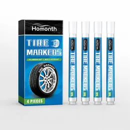 Product image of HOMONTH White Automotive Tire Paint Marker, 4 Pieces