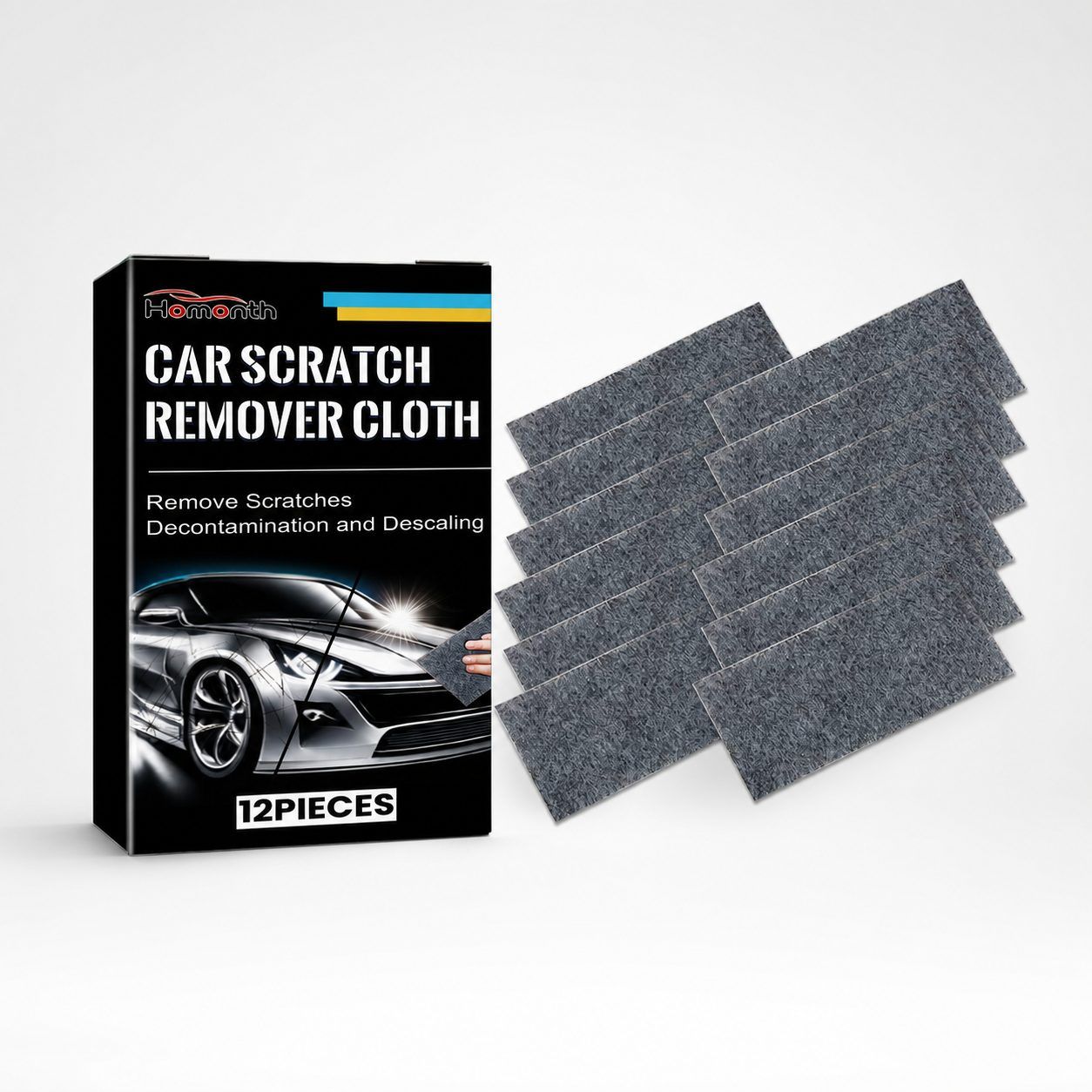 Main product image of HOMONTH Automotive Scratch Repair Cloths, 12 Pieces