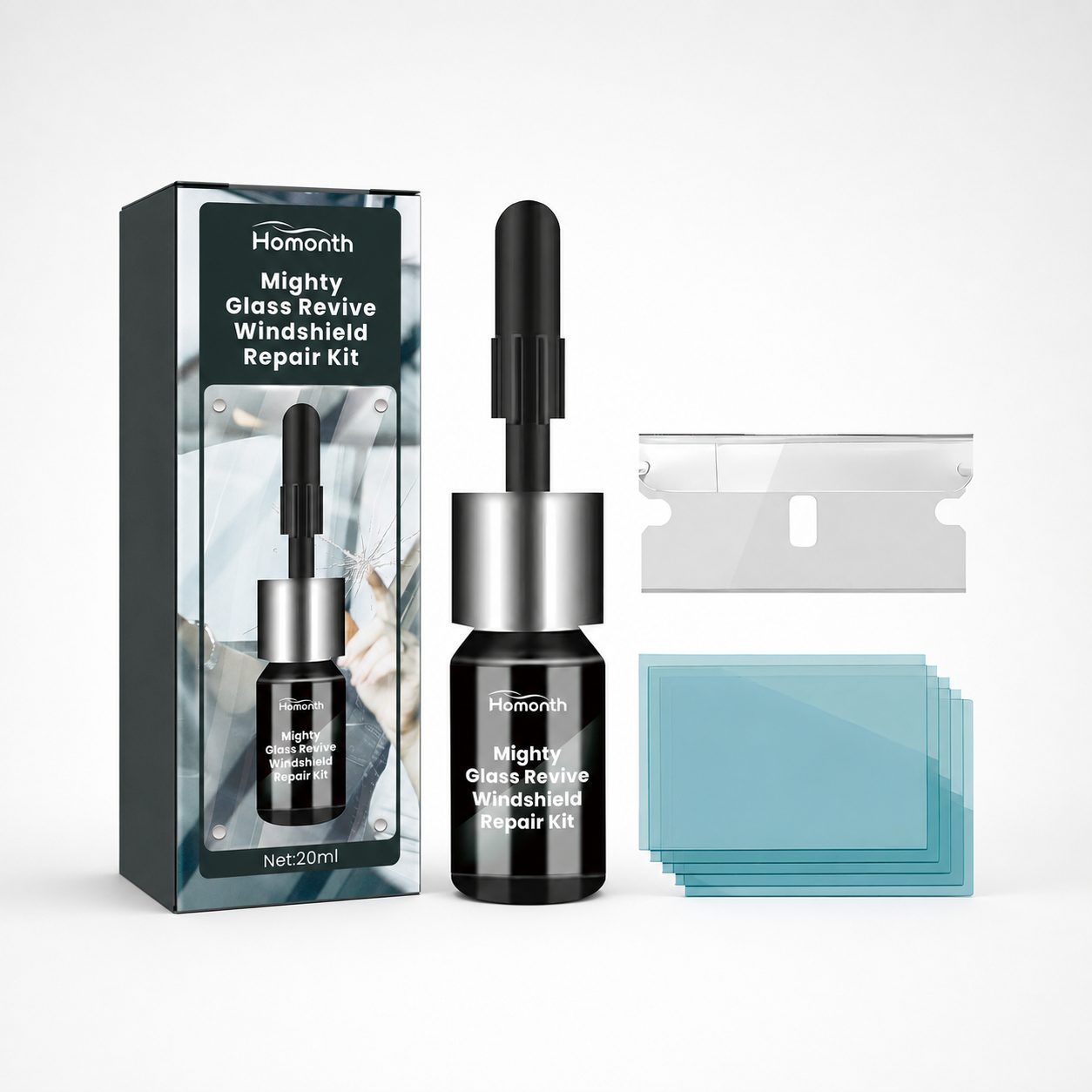Main product image of HOMONTH Automotive Windshield Glass Repair Kit