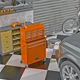 Product image of Rolling Tool Chest with 8 Drawers, Orange Finish