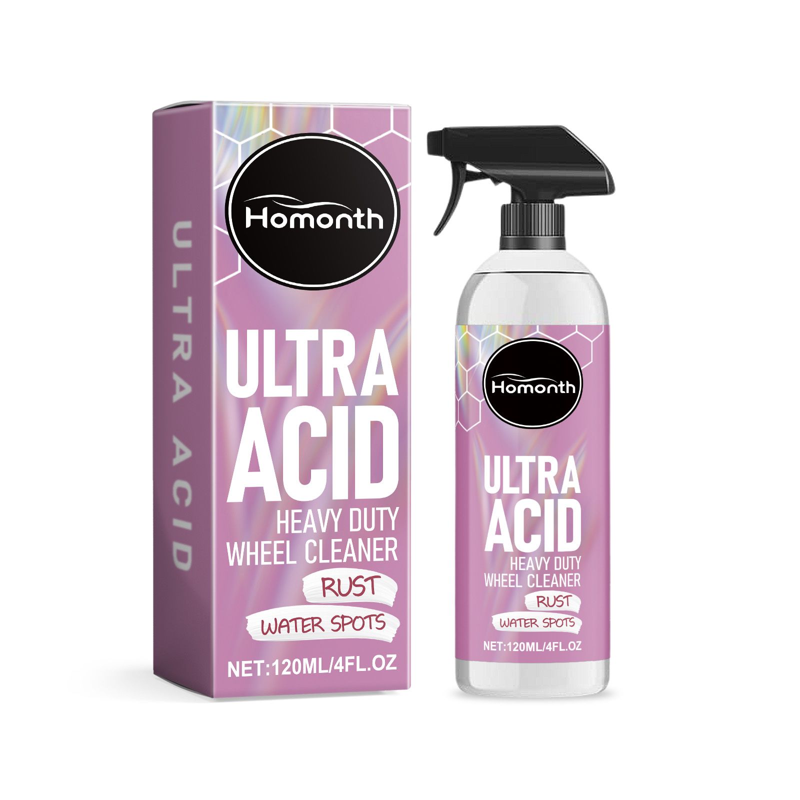Main product image of HOMONTH Automotive Wheel Cleaner Spray, 120 ml, 1 Bottle