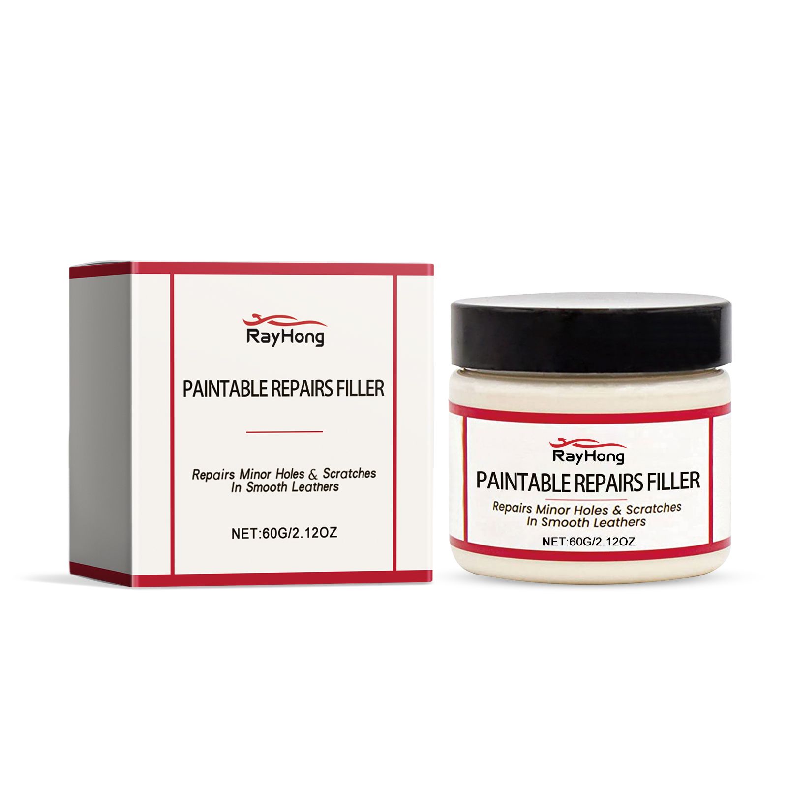 Main product image of Automotive Leather Filler Paste, RAYHONG, 60g, 1 Pack