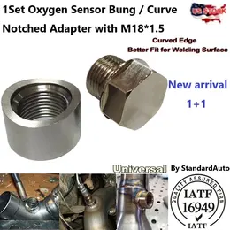 Product image of 2 Sets Catalytic Converter O2 Sensor Bung and Plug, M18X1.5