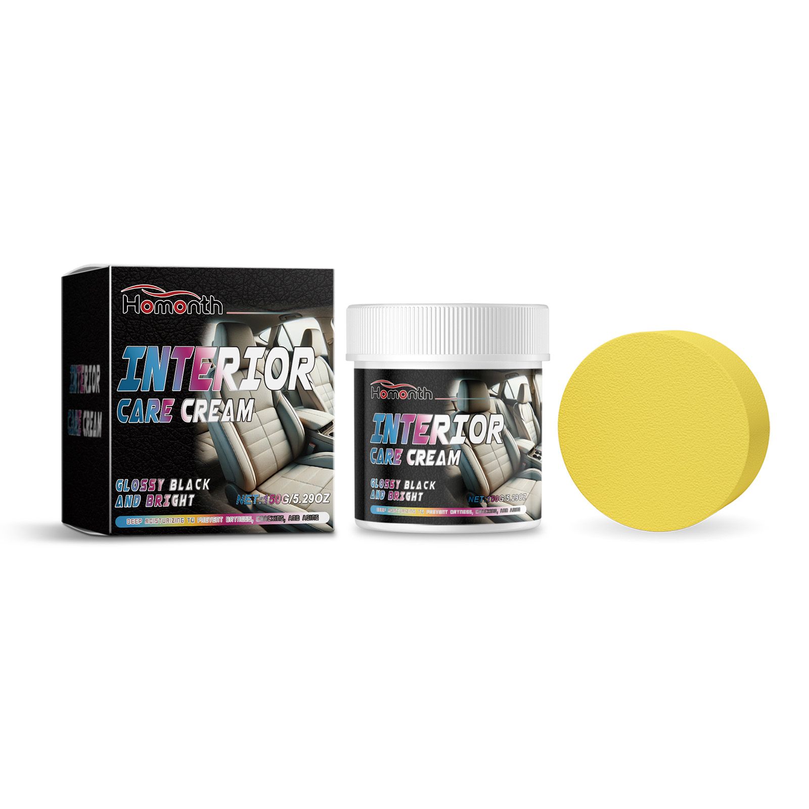 Main product image of HOMONTH Automotive Leather Care Paste Kit, 150 g