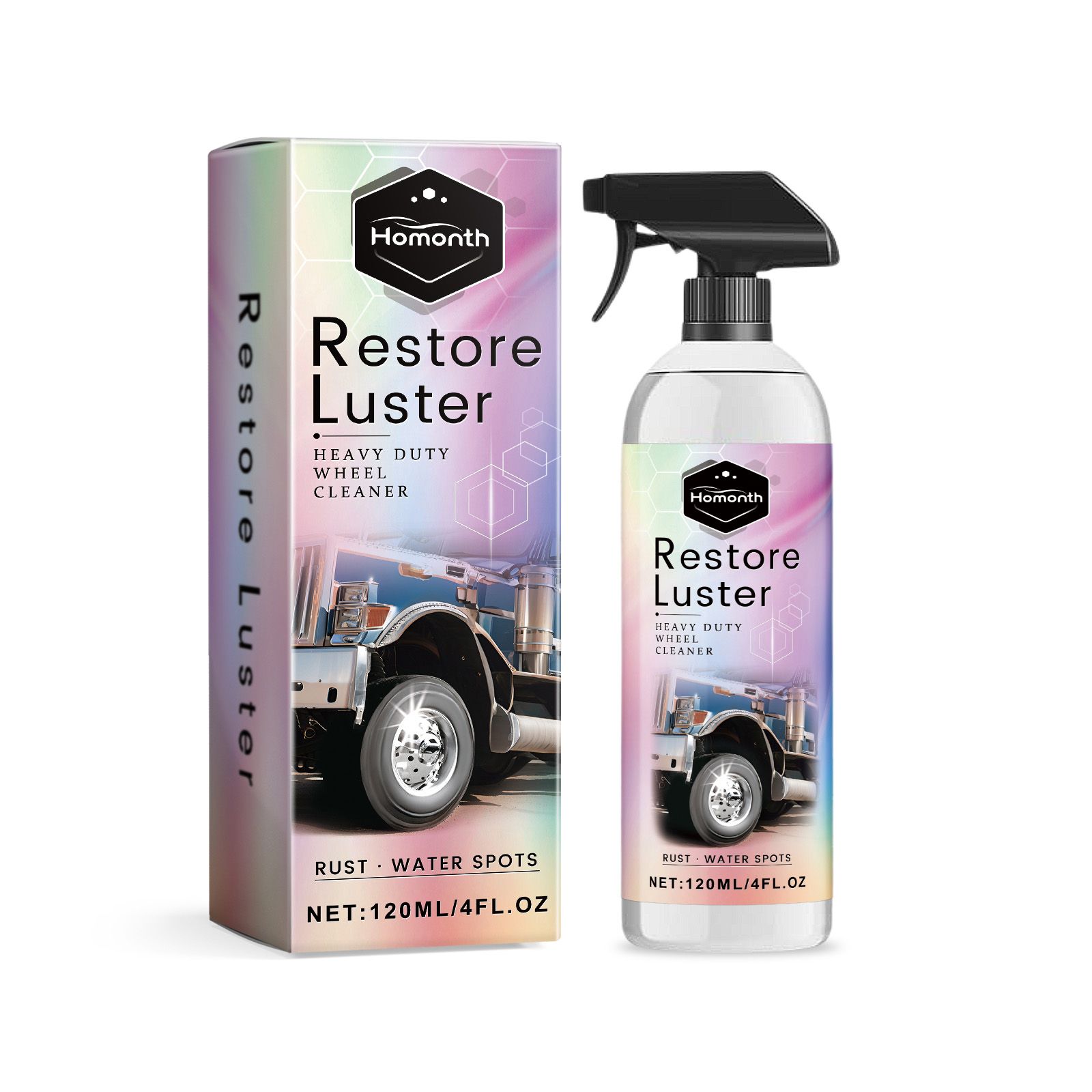 Main product image of HOMONTH Automotive Wheel Cleaner, 120 ml Bottle