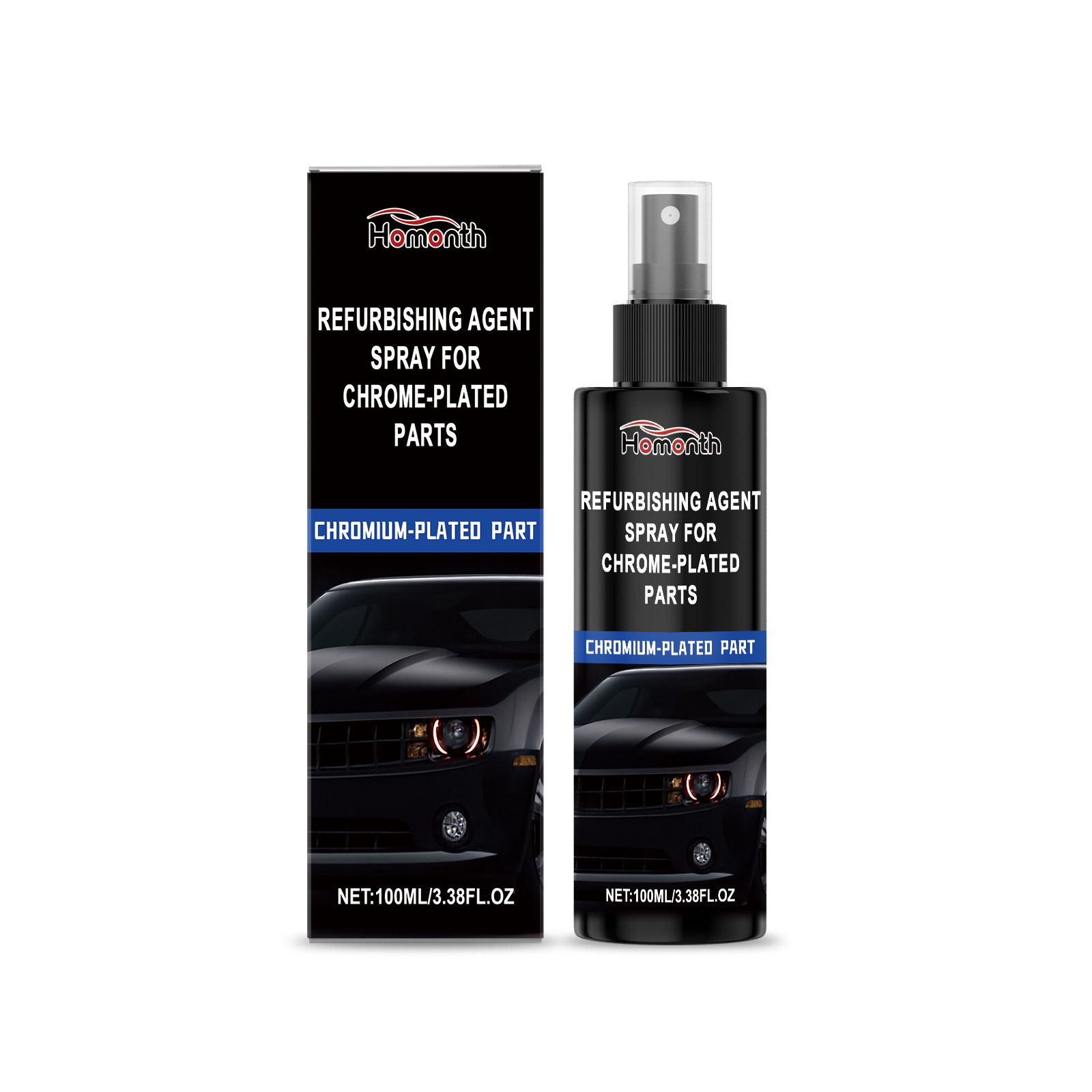 Main product image of HOMONTH Automotive Chrome Trim Spray, 100 ml