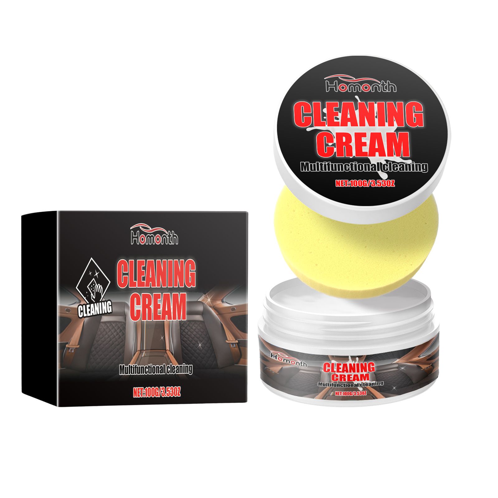 Main product image of HOMONTH Automotive Interior Cleaning Cream, 1 Kit