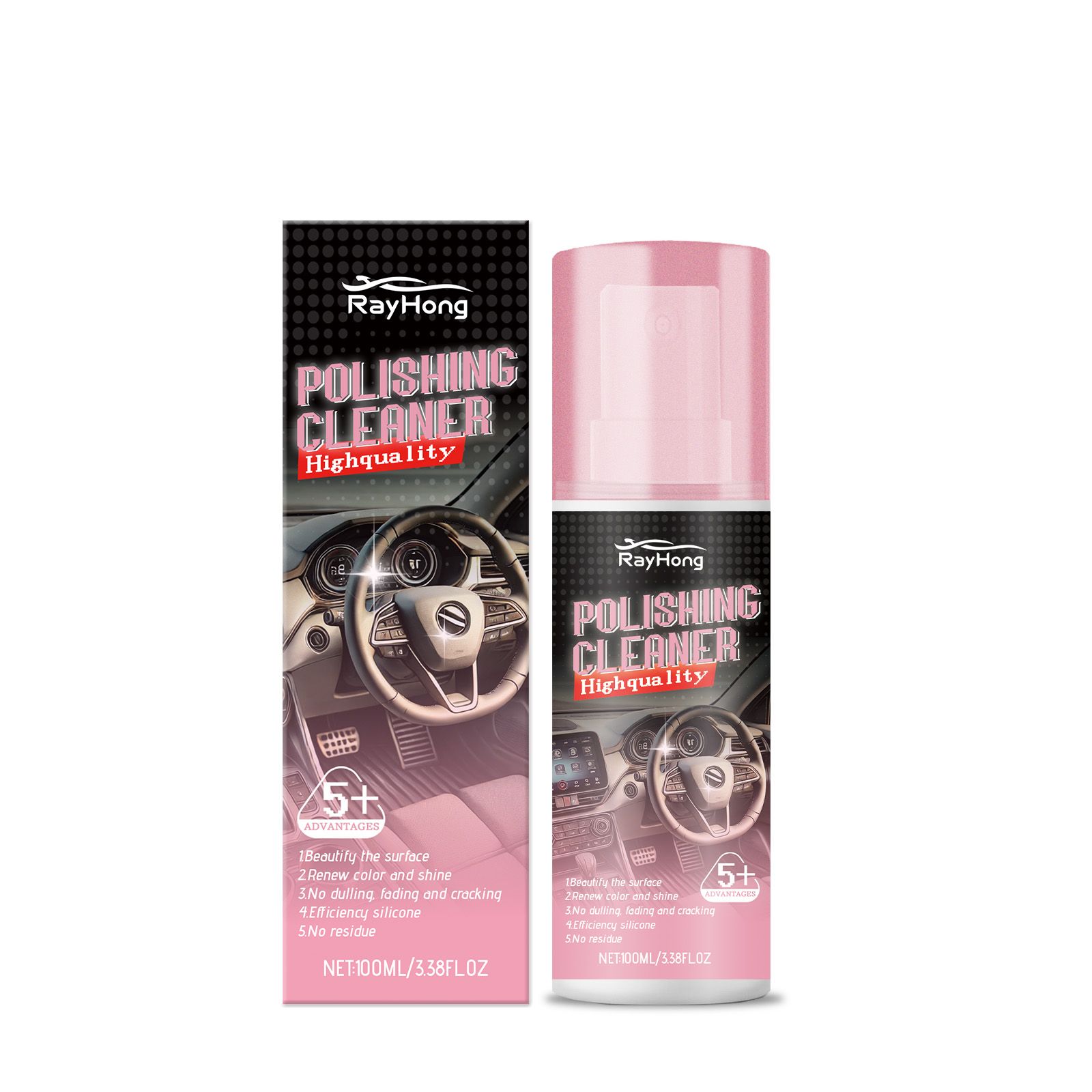 Main product image of RAYHONG Automotive Interior Polish, 100 ml Bottle