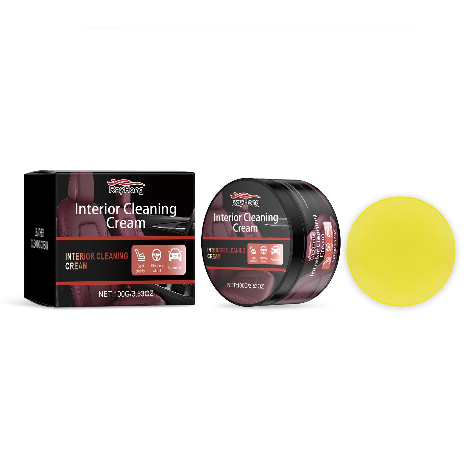 Main product image of RAYHONG Automotive Leather Interior Care Paste, 100g, 1 Pack
