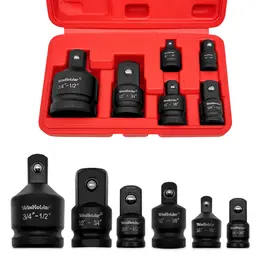 Product image of 6-Piece Impact Socket Adapter and Reducer Set, 1/4, 3/8, 3/4 Inch Drives