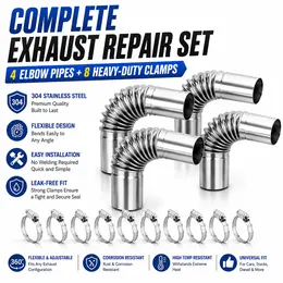 Product image of 24mm Diesel Heater Exhaust Pipe Elbow Connector for Webasto Eberspacher, 4-Pack
