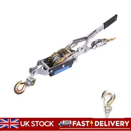 Product image of 4 Ton Dual Gear Cable Puller with 2 Hooks