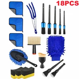Product image of 18-piece Automotive Detailing Brush and Cleaning Tool Set
