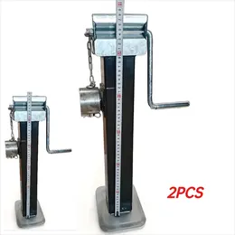 Product image of 2-Piece Side Winder Trailer Jack, 2 Ton Telescopic, Black