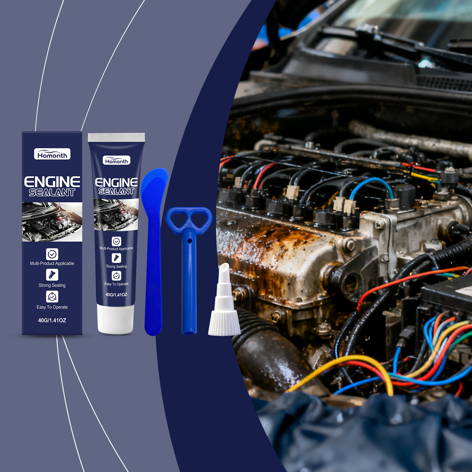 Main product image of Engine Gasket Sealant, Fast-Drying, Waterproof