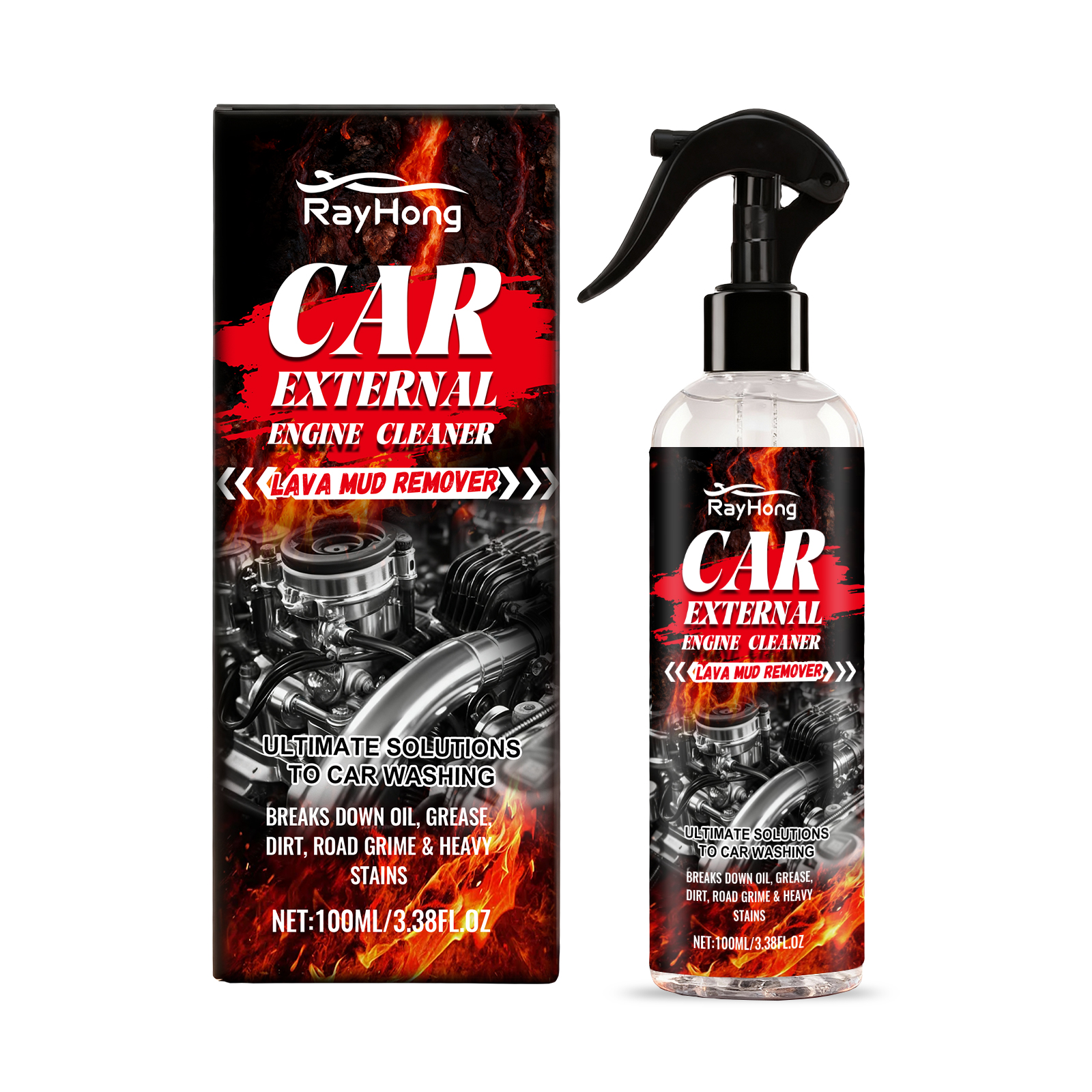 Main product image of Engine Degreaser, No-Rinse Oil Stain Remover for Engine Bay