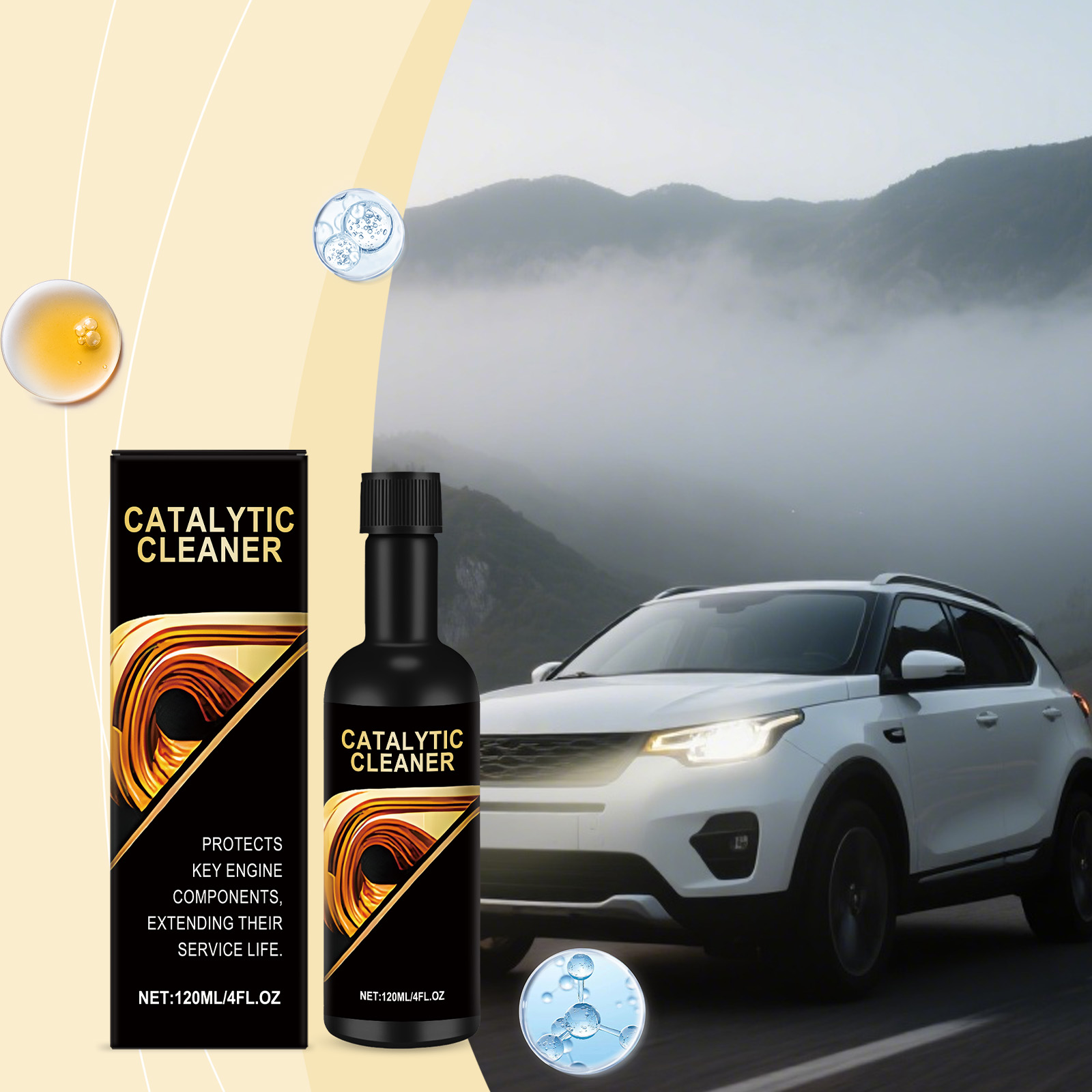 Main product image of Catalytic Converter and Engine Carbon Cleaner for Gasoline Cars