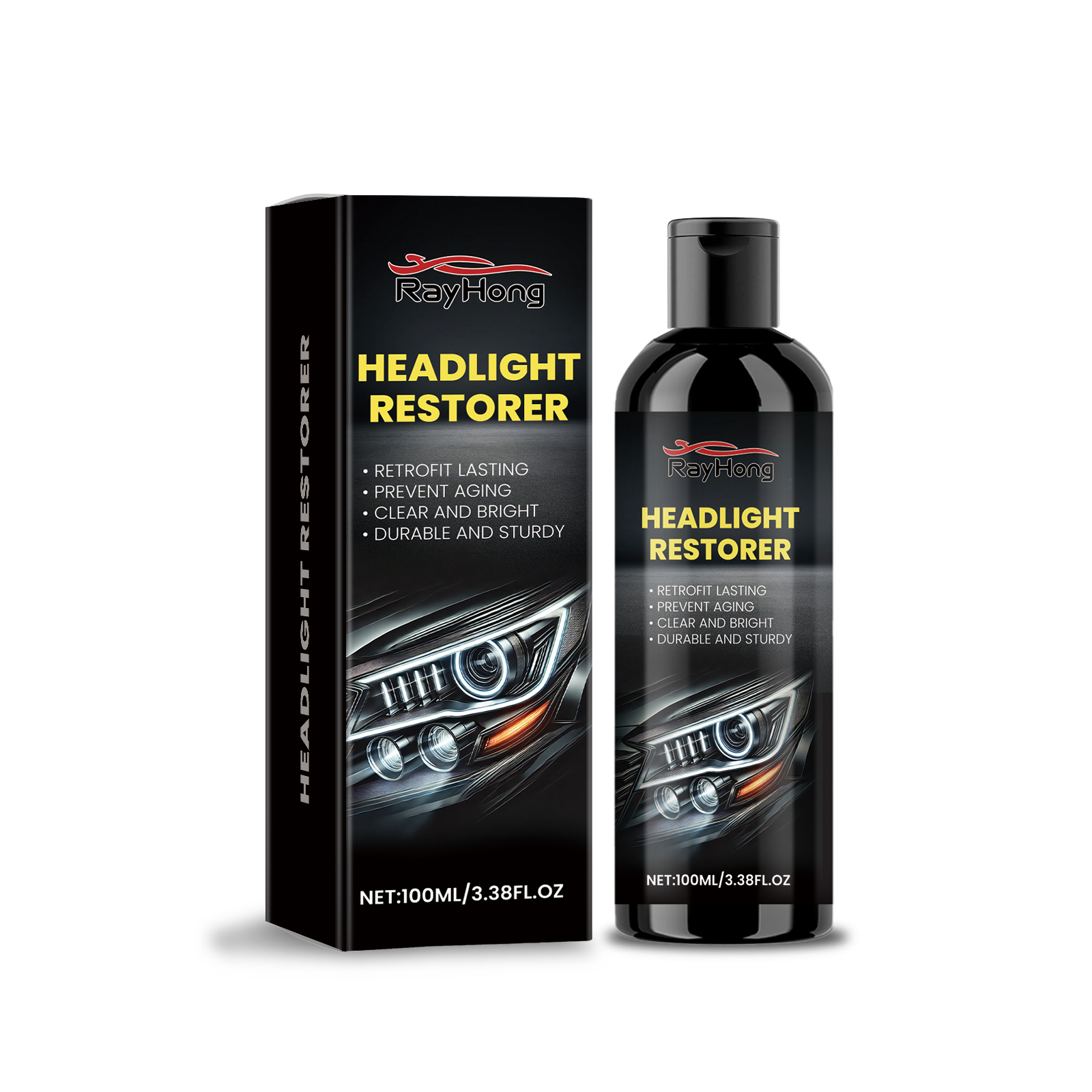 Main product image of Automotive Headlight Cleaning Fluid, Decontamination Polish