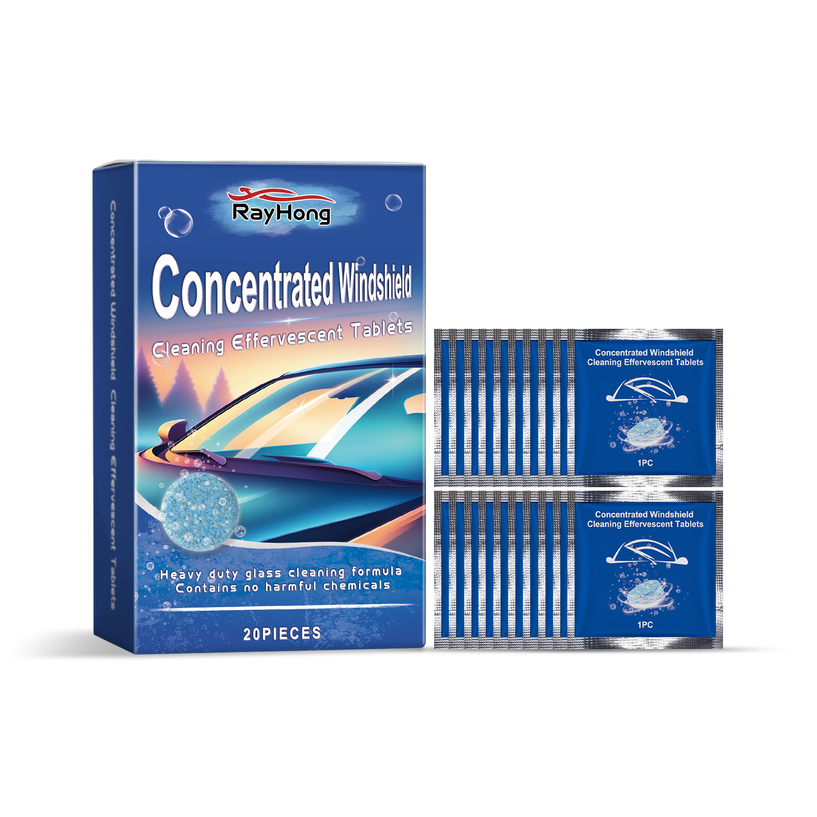Main product image of Windshield Cleaning Tablets, Effervescent Concentrate