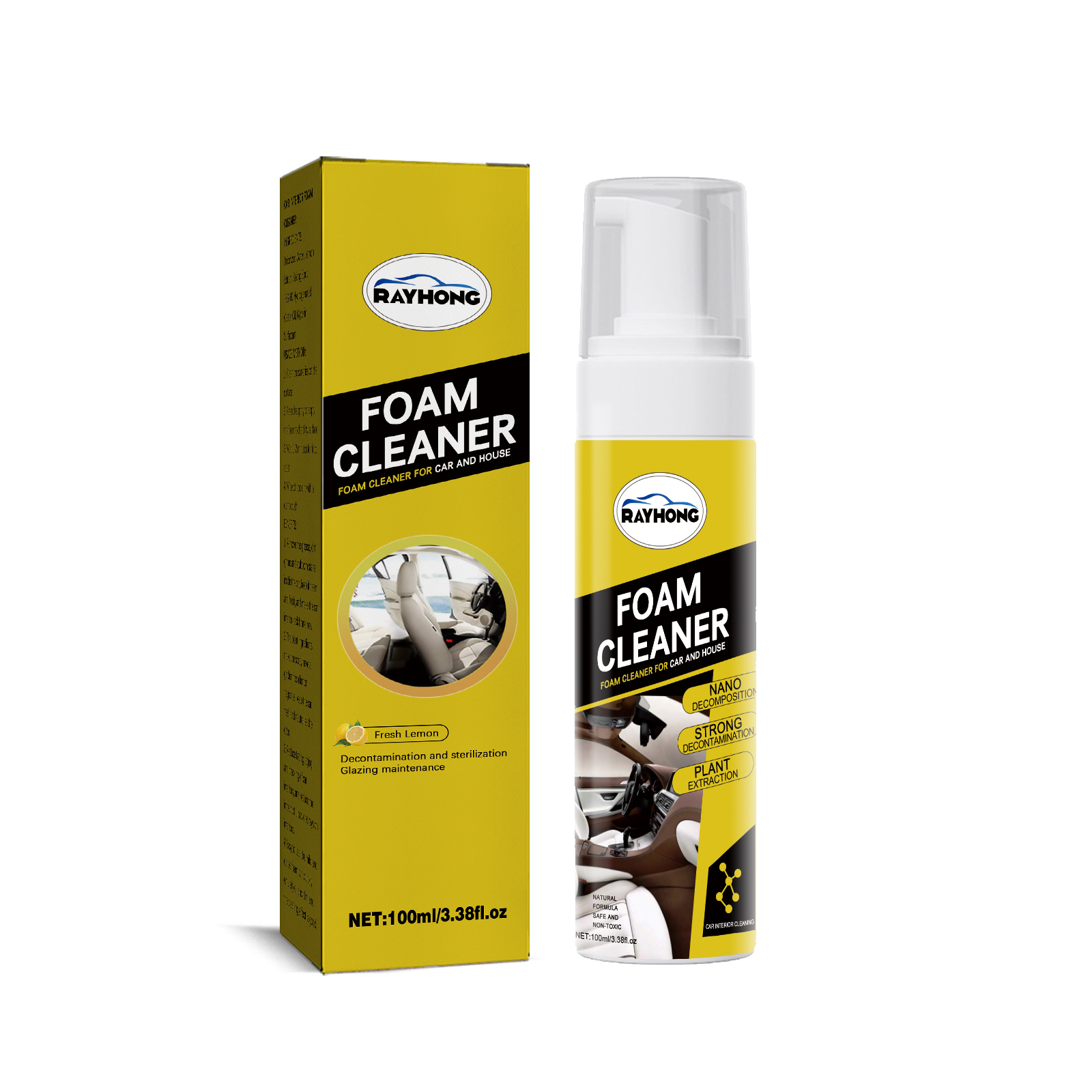 Main product image of Interior Foam Cleaner, Dashboard & Seat Dust-Proof Gloss Restorer