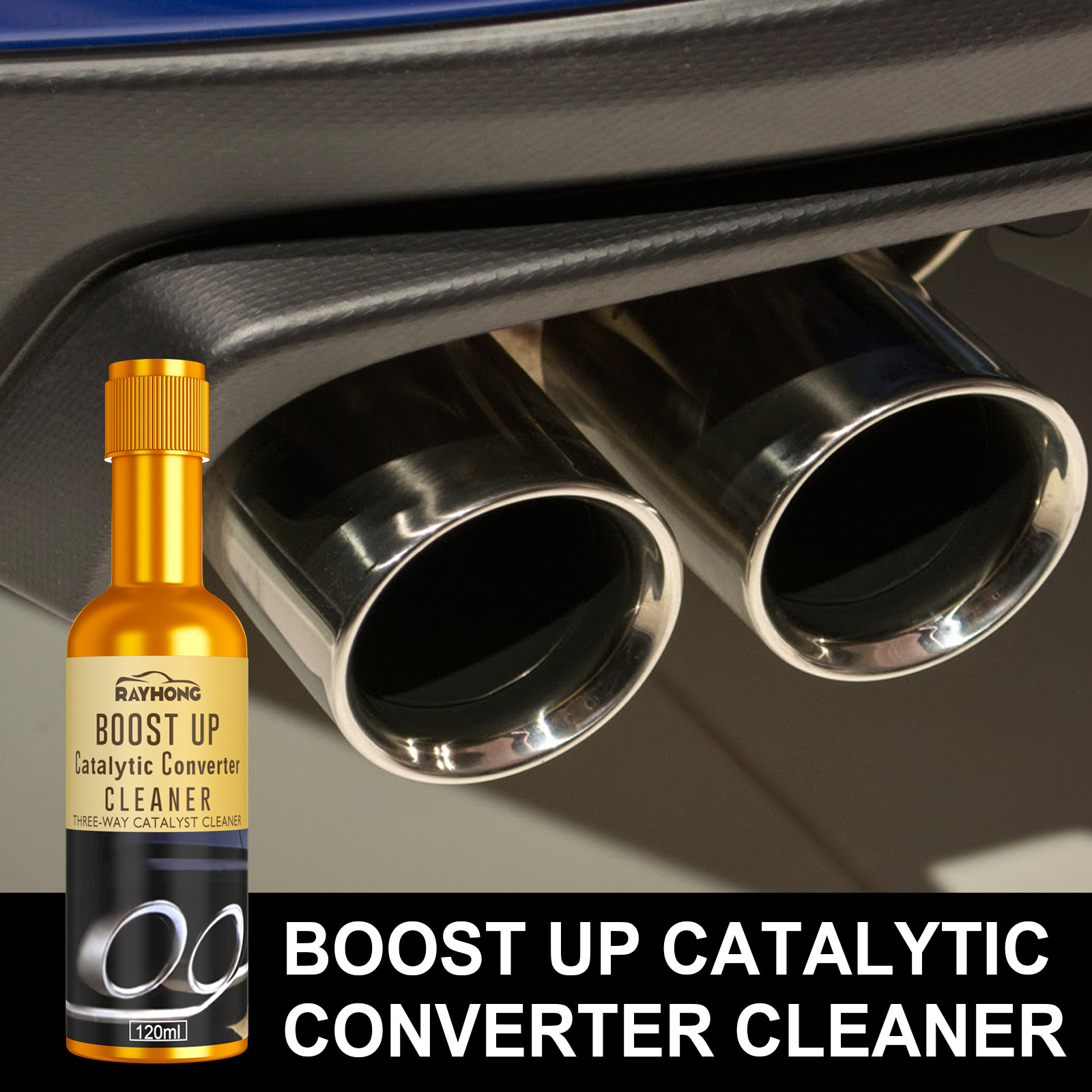 Main product image of Catalytic Converter and Engine Carbon Deposit Cleaner