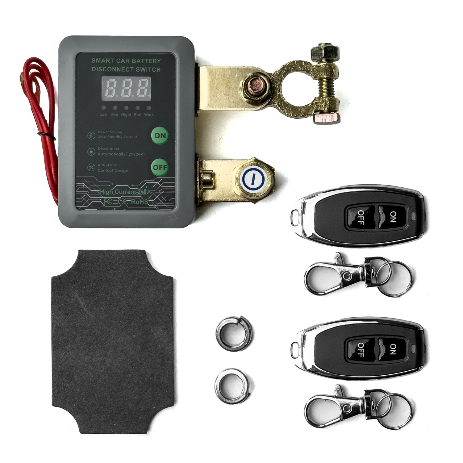 Main product image of Wireless Remote Vehicle Battery Disconnect Cut-off Switch