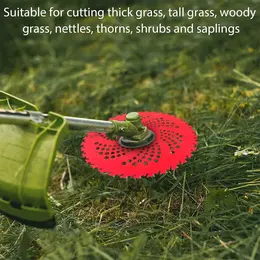 Product image of Alloy Red Lawn Mower Blade for Garden Mowing and Weeding