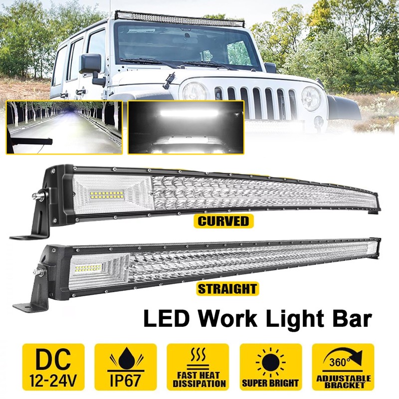 Main product image of 42 Inch Curved Tri-Row LED Work Light Bar, 540W 12V