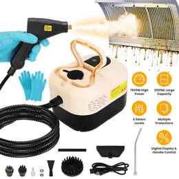 Product image of 1500W Handheld Steamer Cleaner, 1200mL Tank, 8 Accessories, 6 Steam Levels