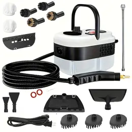 Product image of 2500W Pressurized Handheld Steam Cleaner, 1.2L Tank, 12 Attachments