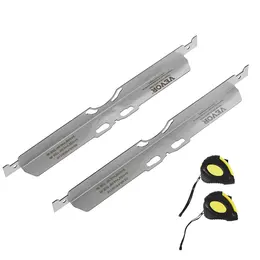 Product image of 2-Pack Stainless Steel Wheel Alignment Toe Plates, Tapes & Chart