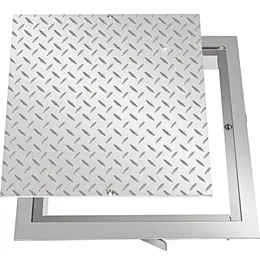 Product image of Galvanized Steel Recessed Manhole Cover, 50x50 cm Clear, 57x57 cm Overall, Sealed
