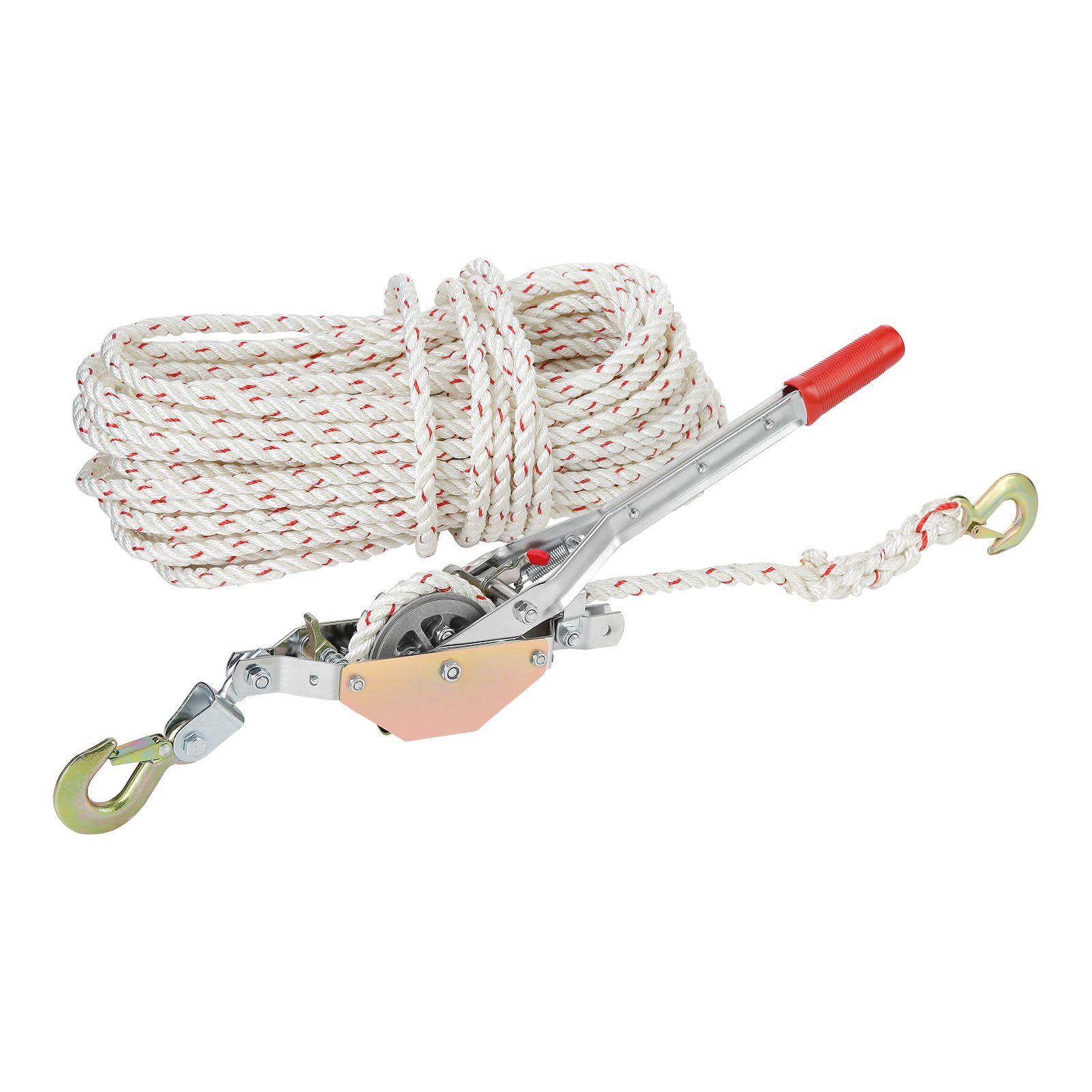 Main product image of Rope Puller, 3/4 Ton (750 kg) Capacity, 100 ft (30.48 m) x 0.6 in. (1.52 cm) Rope, 2-Hook