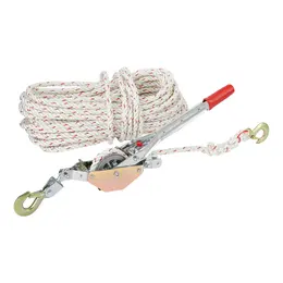 Product image of Rope Puller, 3/4 Ton (750 kg) Capacity, 100 ft (30.48 m) x 0.6 in. (1.52 cm) Rope, 2-Hook