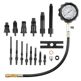 Product image of Diesel Engine Compression Tester Kit, 18 Pcs, 0-1000 PSI Gauge