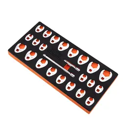 Product image of 3/8" Drive Crowfoot Wrench Set, 24-Pc, SAE 3/8-1", Metric 10-22mm, CR-MO Steel