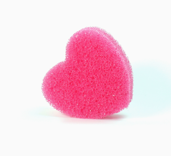 Main product image of Cleaning Sponge, Red, Heart-Shaped, 1 Piece