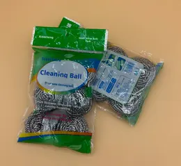 Product image of 410 Stainless Steel Wire Cleaning Balls, 10g, 6 Pieces