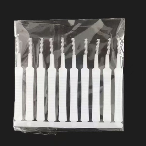 Main product image of Shower Hole Cleaning Brushes, White ABS, 10-Pack