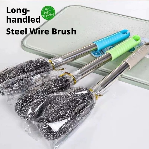 Main product image of Long-handled Stainless Steel Cleaning Brush